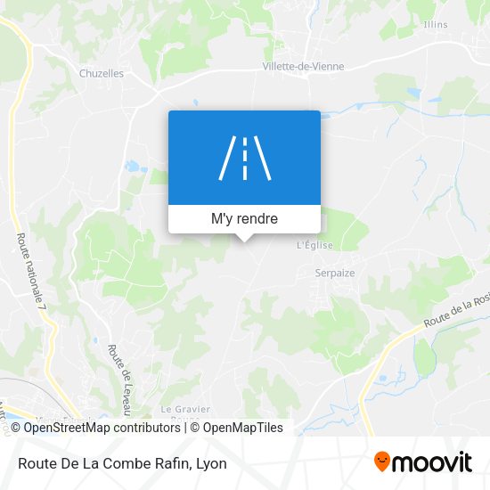 Route De La Combe Rafin plan