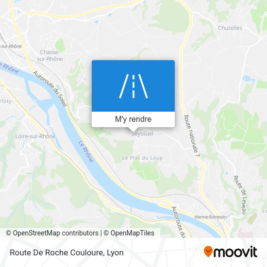 Route De Roche Couloure plan