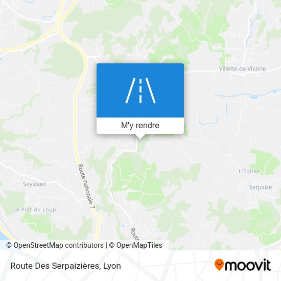 Route Des Serpaizières plan