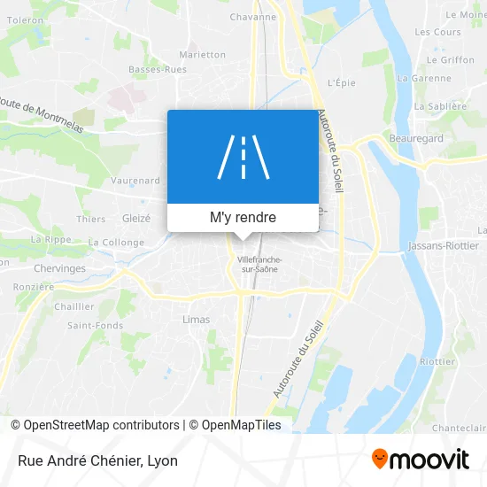 Rue André Chénier plan