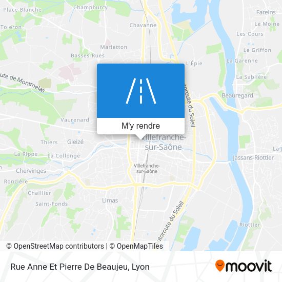 Rue Anne Et Pierre De Beaujeu plan