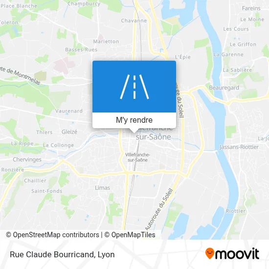 Rue Claude Bourricand plan