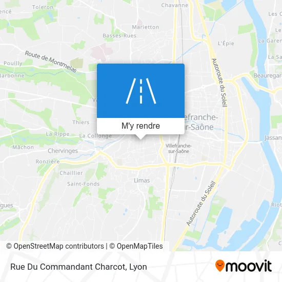 Rue Du Commandant Charcot plan
