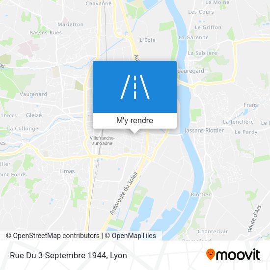 Rue Du 3 Septembre 1944 plan
