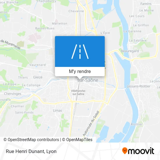 Rue Henri Dunant plan