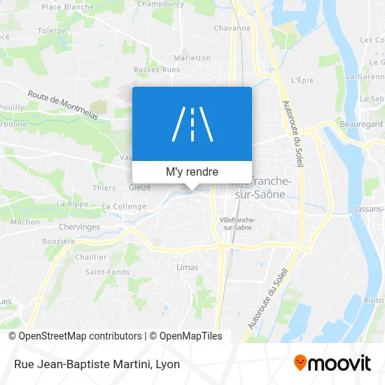 Rue Jean-Baptiste Martini plan