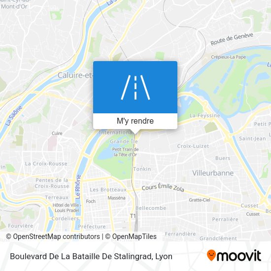 Comment aller à Boulevard De La Bataille De Stalingrad à Villeurbanne en Bus, Métro, Train ou Tram Comment aller à Boulevard De La Bataille De Stalingrad à Villeurbanne en Bus, Métro, Train ou Tram