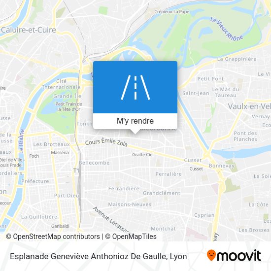 Esplanade Geneviève Anthonioz De Gaulle plan