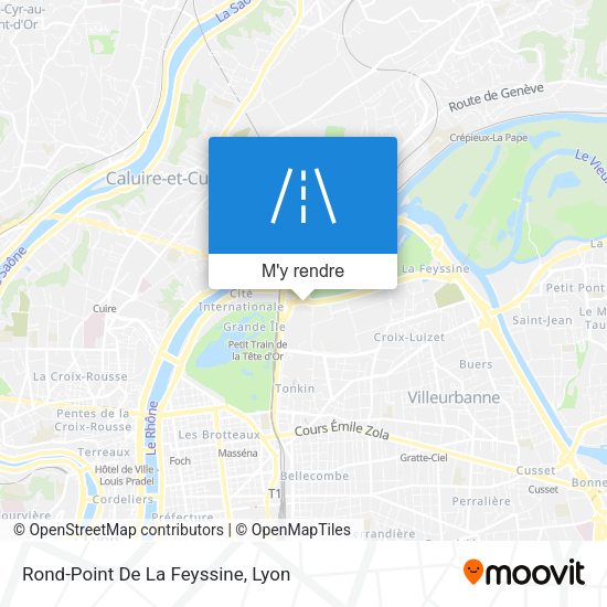 Rond-Point De La Feyssine plan