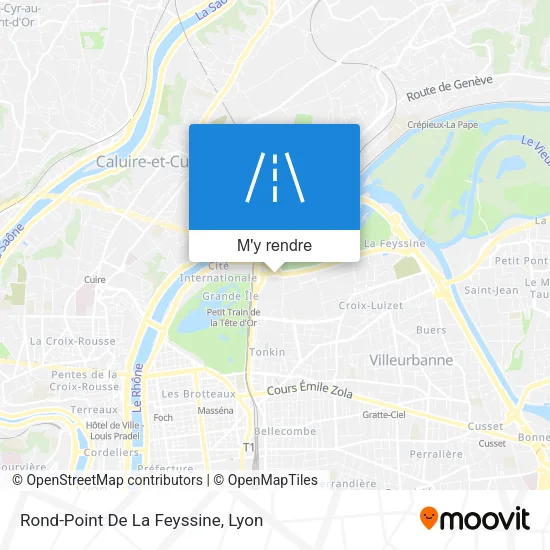 Rond-Point De La Feyssine plan
