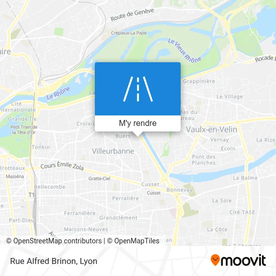 Rue Alfred Brinon plan