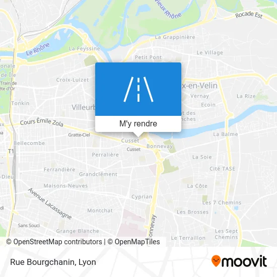 Rue Bourgchanin plan