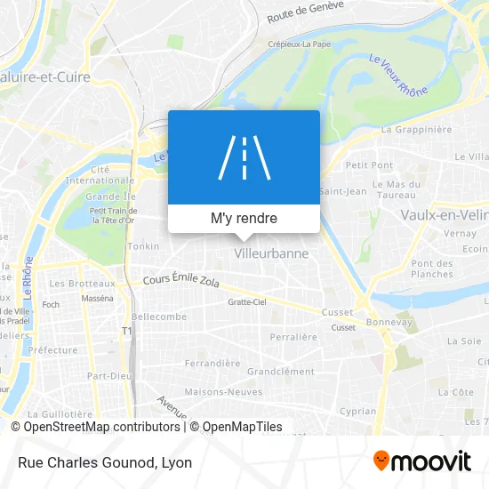 Rue Charles Gounod plan