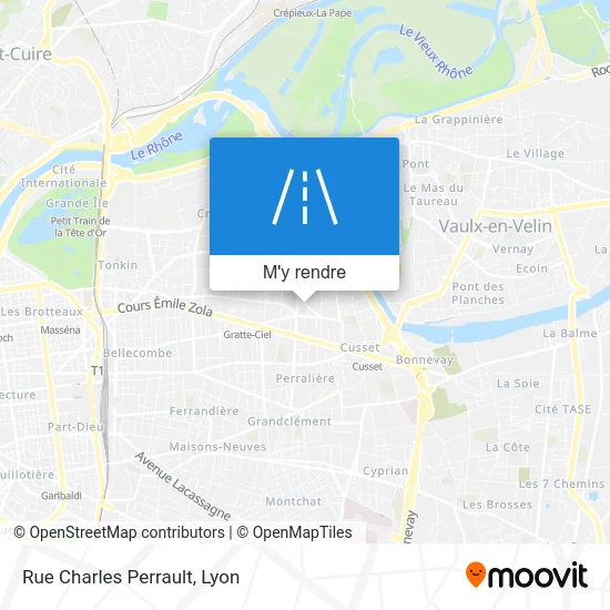Rue Charles Perrault plan