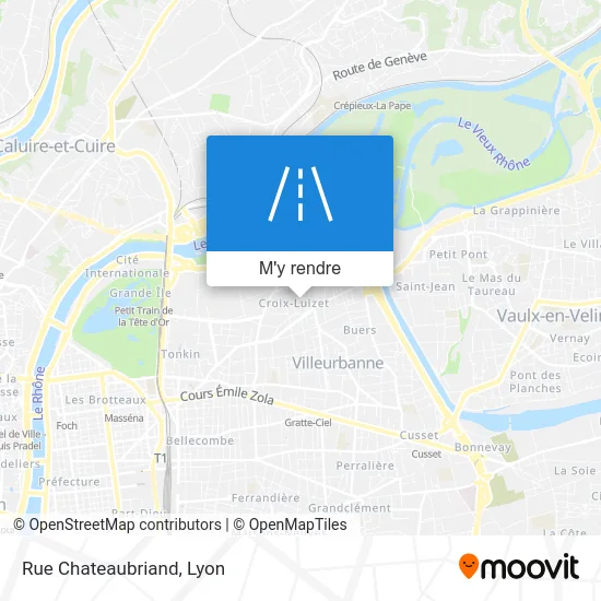 Rue Chateaubriand plan