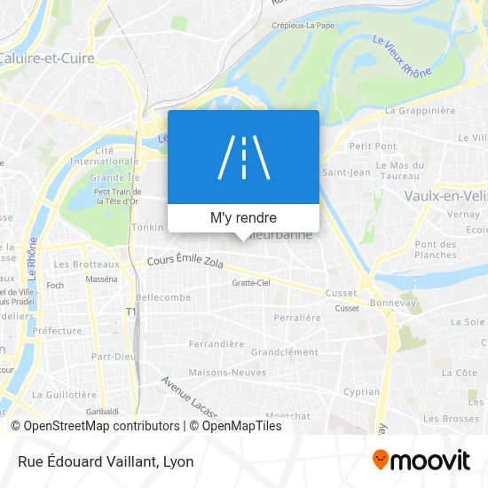 Rue Édouard Vaillant plan