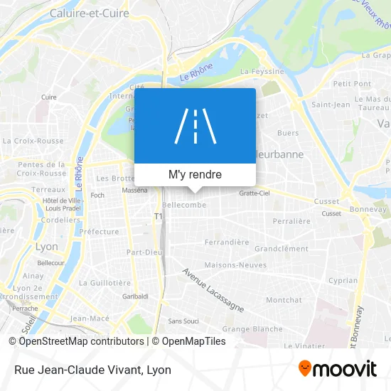 Rue Jean-Claude Vivant plan