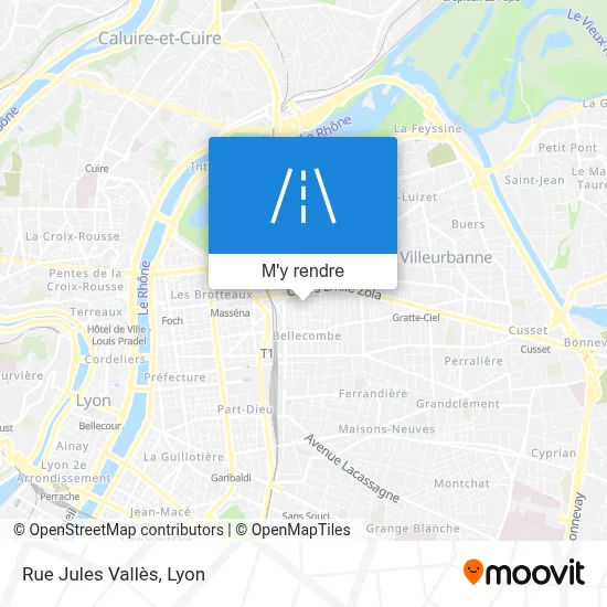 Rue Jules Vallès plan
