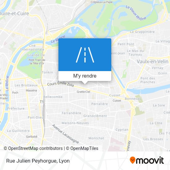Rue Julien Peyhorgue plan