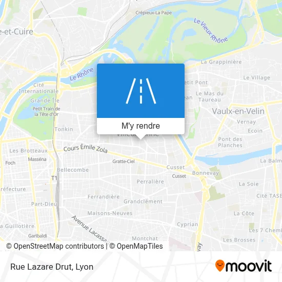 Rue Lazare Drut plan