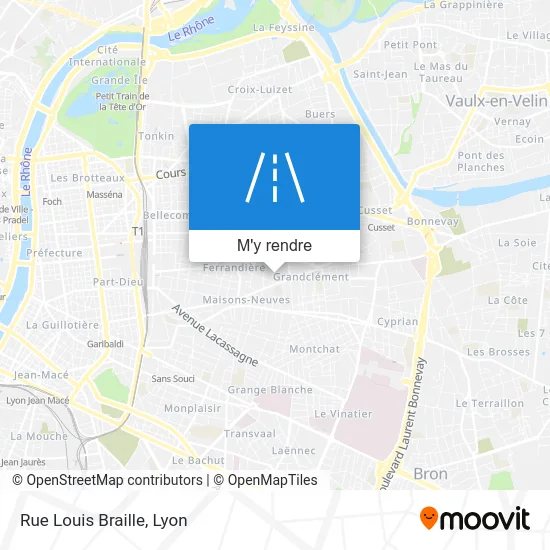 Rue Louis Braille plan
