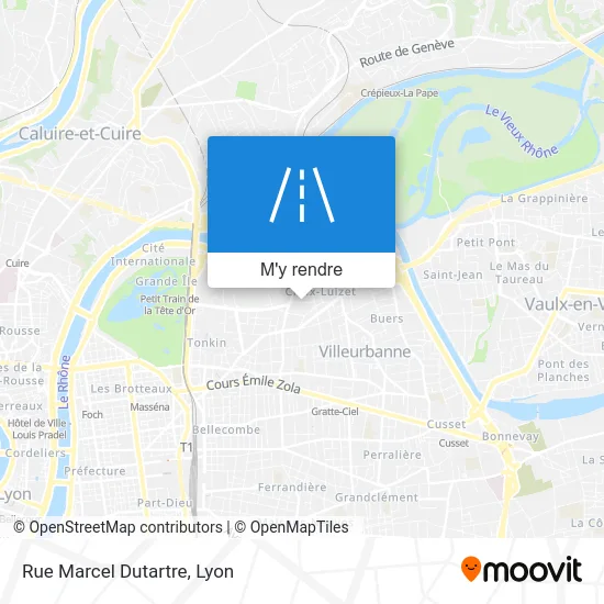 Rue Marcel Dutartre plan