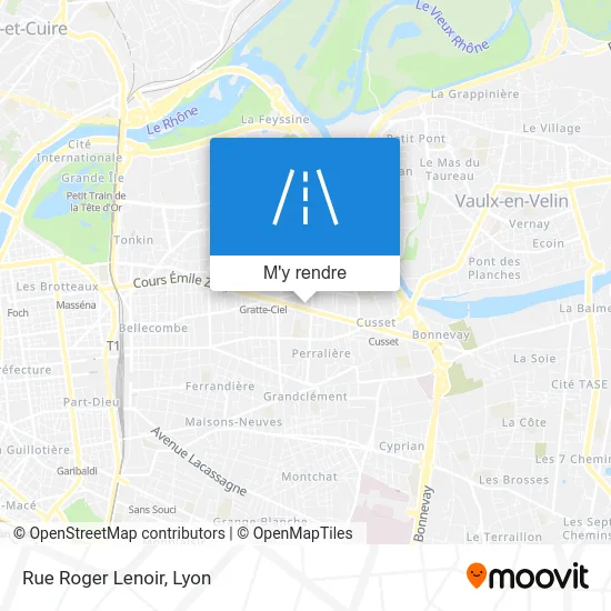 Rue Roger Lenoir plan