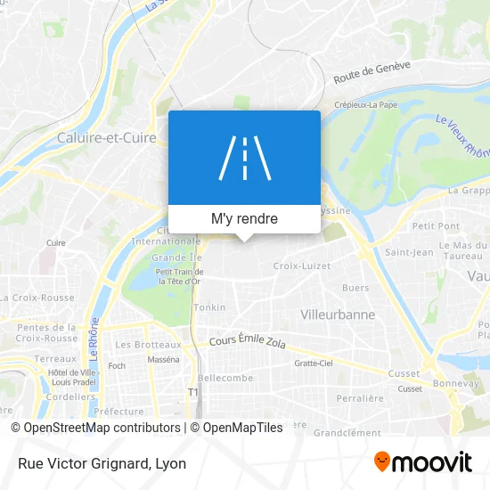 Rue Victor Grignard plan