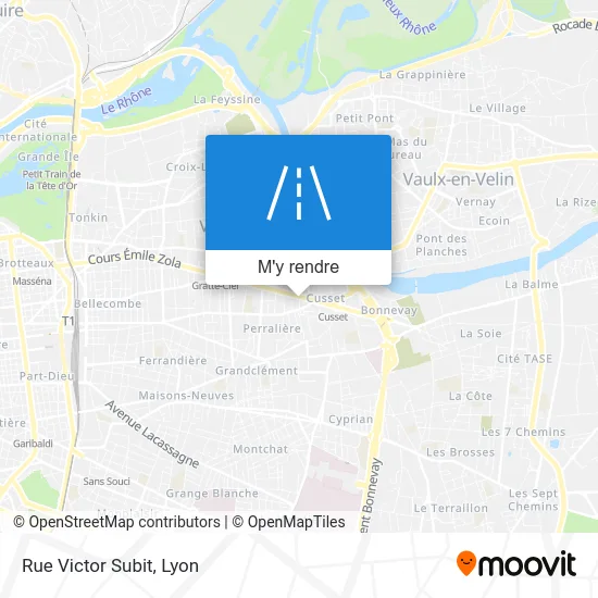 Rue Victor Subit plan