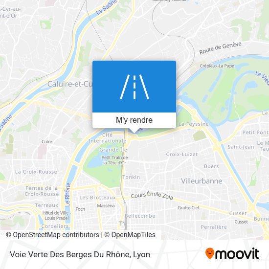 Voie Verte Des Berges Du Rhône plan