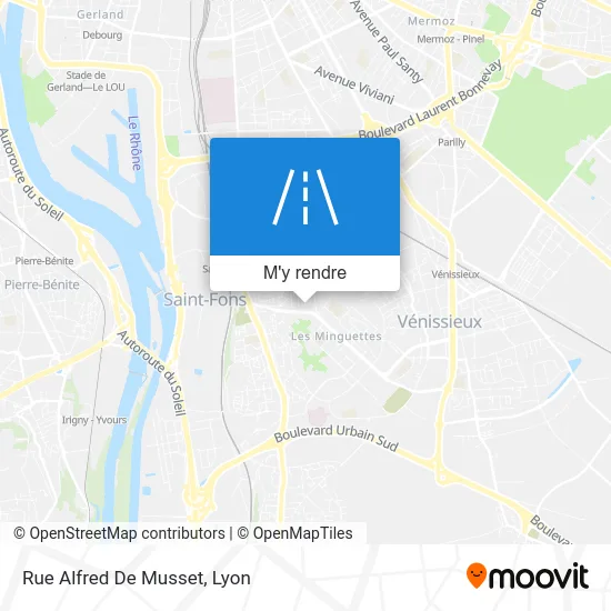 Rue Alfred De Musset plan