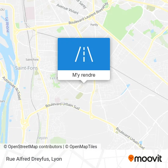 Rue Alfred Dreyfus plan