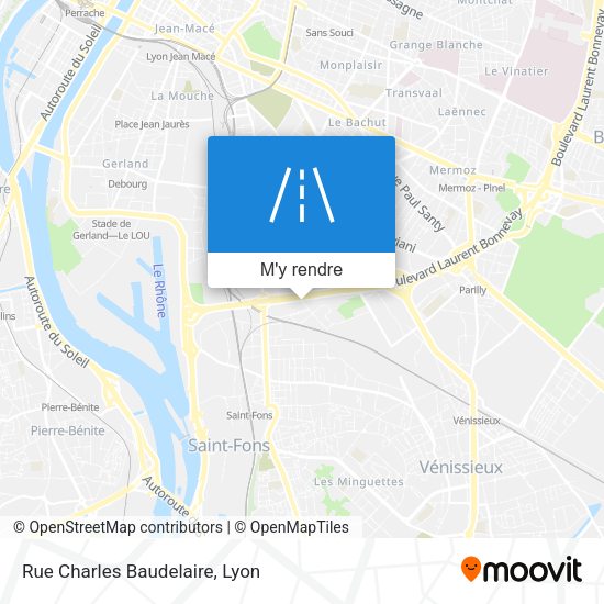 Rue Charles Baudelaire plan