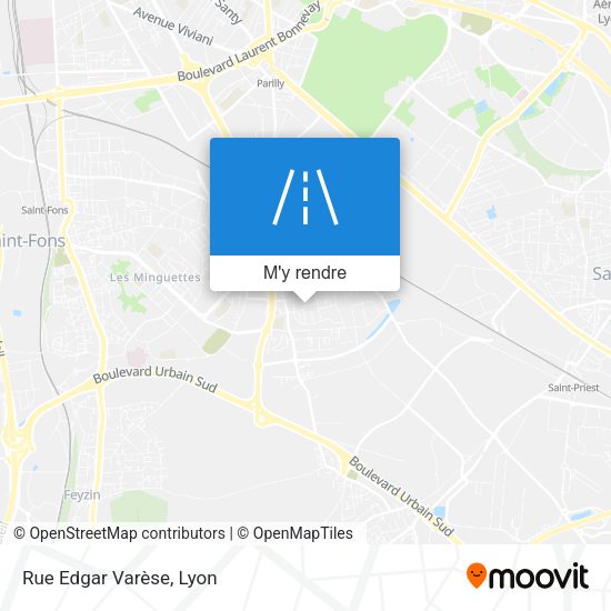 Rue Edgar Varèse plan
