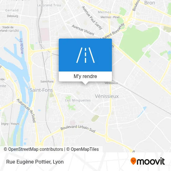 Rue Eugène Pottier plan