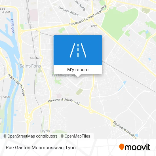 Rue Gaston Monmousseau plan