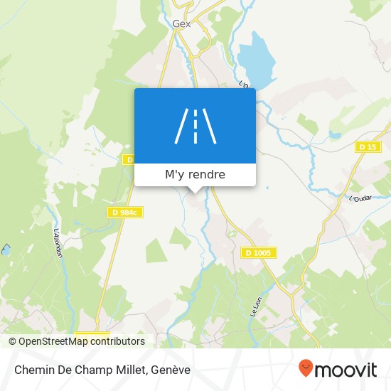 Chemin De Champ Millet plan