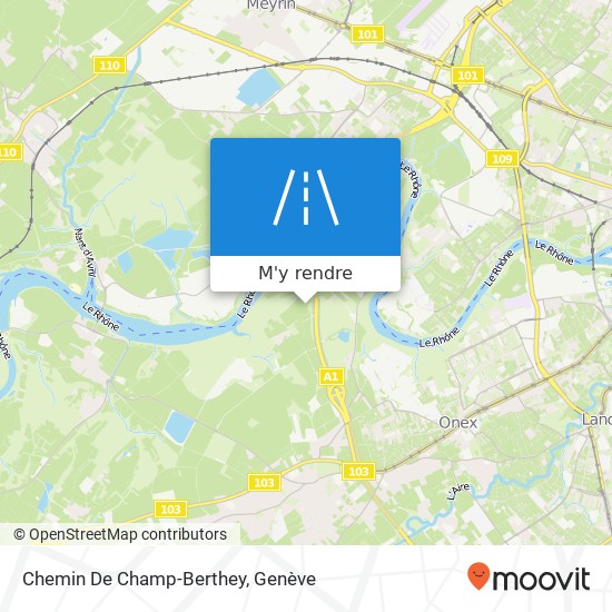 Chemin De Champ-Berthey plan