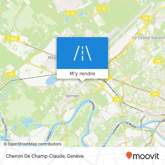 Chemin De Champ-Claude plan