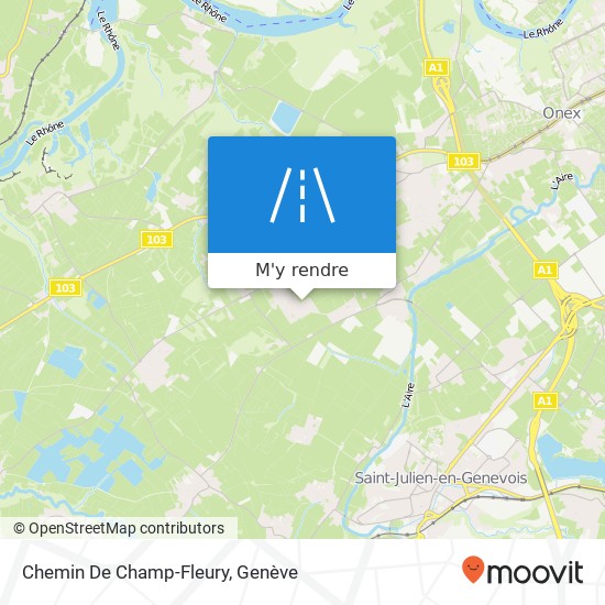 Chemin De Champ-Fleury plan
