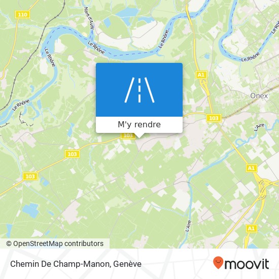 Chemin De Champ-Manon plan