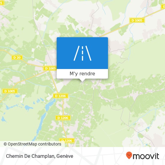 Chemin De Champlan plan