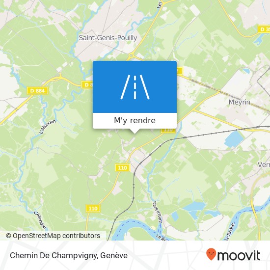 Chemin De Champvigny plan