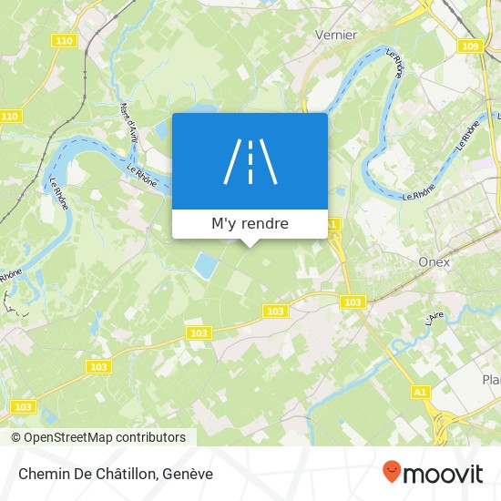 Chemin De Châtillon plan
