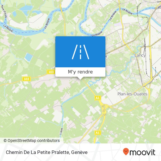 Chemin De La Petite Pralette plan