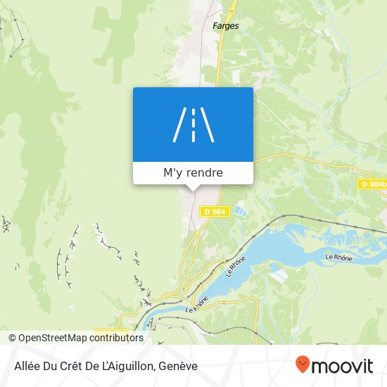 Allée Du Crêt De L'Aiguillon plan