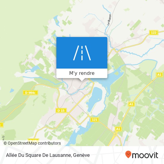 Allée Du Square De Lausanne plan