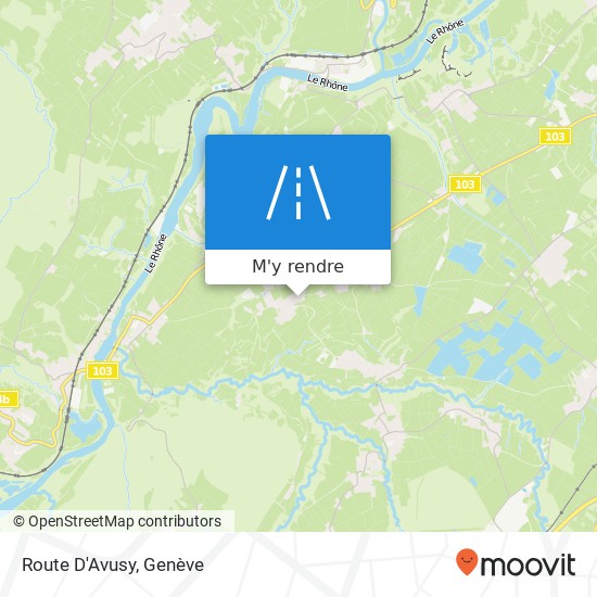 Route D'Avusy plan