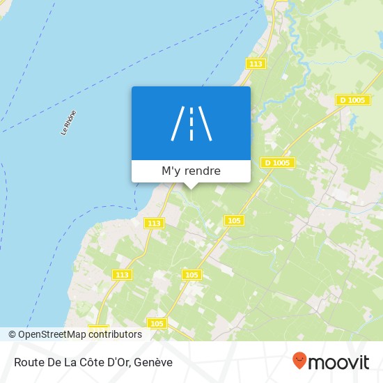 Route De La Côte D'Or plan