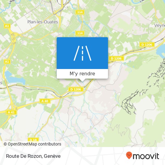 Route De Rozon plan